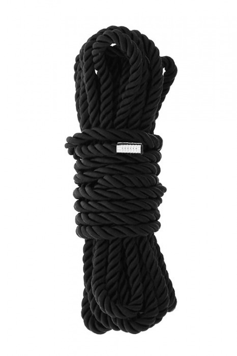 Черная веревка для шибари DELUXE BONDAGE ROPE - 5 м. - Dream Toys - купить с доставкой в Петрозаводске