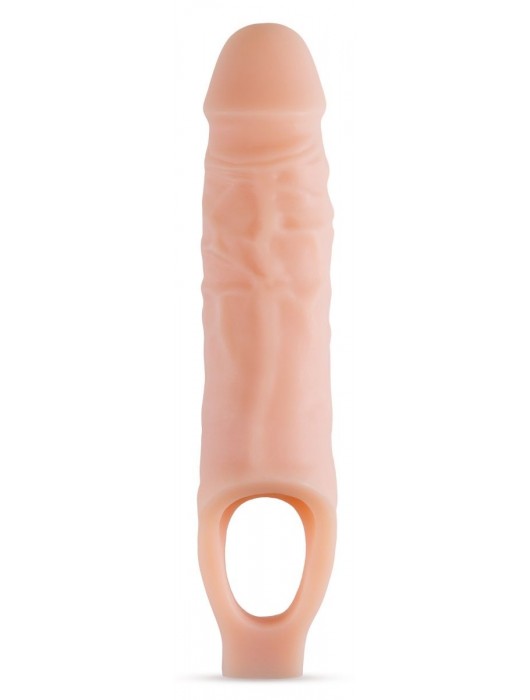 Телесный реалистичный фаллоудлинитель 9 Inch Silicone Cock Sheath Penis Extender - 22,86 см. - Blush Novelties - в Петрозаводске купить с доставкой
