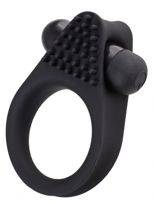 Черное эрекционное виброкольцо Brid с шипиками - A-toys - в Петрозаводске купить с доставкой
