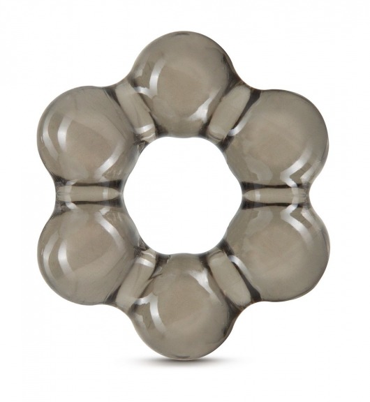 Дымчатое эрекционное кольцо Stay Hard Thick Bead Cock Ring - Blush Novelties - в Петрозаводске купить с доставкой