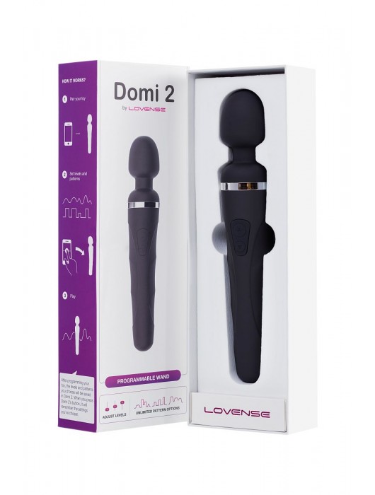 Черный вибромассажер Lovense Domi 2 - 23,3 см. - Lovense