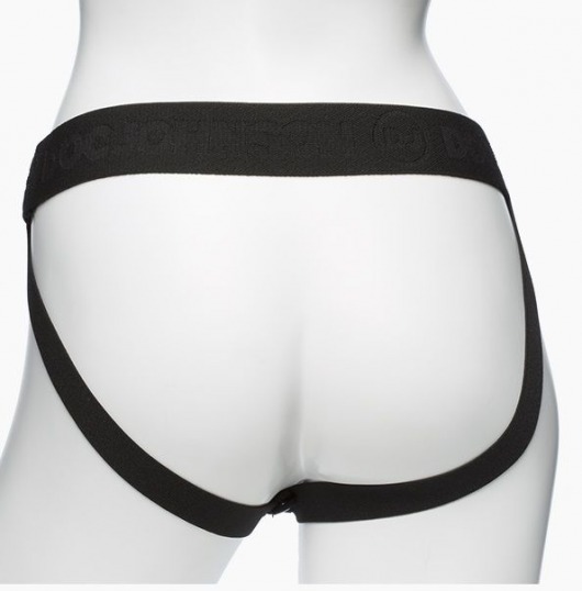 Черный пояс с 3 сменными полыми насадками BE Ready - 19, 20,3 и 17,8 см. - Doc Johnson - купить с доставкой в Петрозаводске