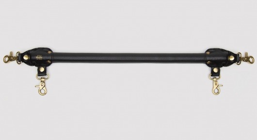 Черная распорка для ног Bound to You Faux Leather Spreader Bar - 50,8 см. - Fifty Shades of Grey - купить с доставкой в Петрозаводске