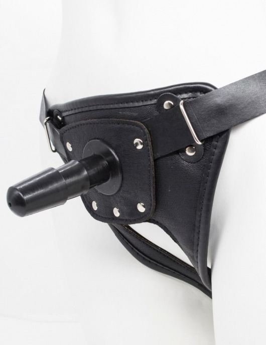 Черный пояс для насадок CLASS STRAP Restyling - LOVETOY (А-Полимер) - купить с доставкой в Петрозаводске