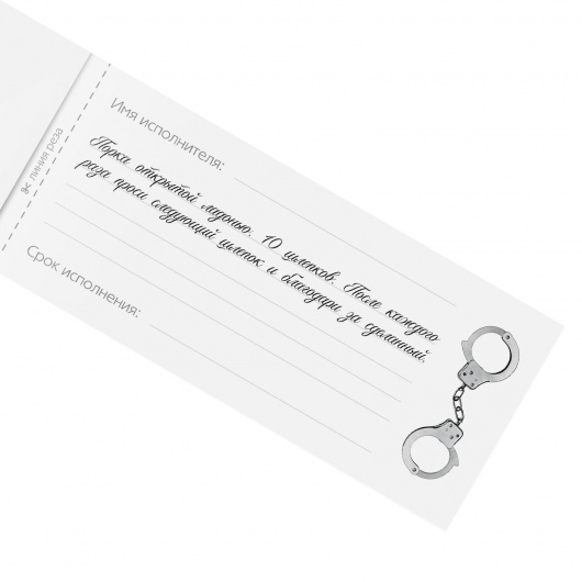 Эротическая игра-купоны «Чековая книжка. Накажи меня» - Сима-Ленд - купить с доставкой в Петрозаводске