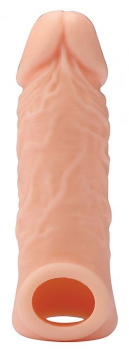 Телесная насадка EXTENDER WITH BALL STRAP 5.5 - 14 см. - Dream Toys - в Петрозаводске купить с доставкой