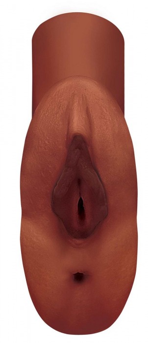 Коричневый мастурбатор Perfect Pussy Double Stroker - Pipedream - в Петрозаводске купить с доставкой