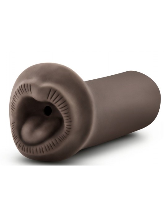 Коричневый мастурбатор-ротик Naughty Nicole - Blush Novelties - в Петрозаводске купить с доставкой