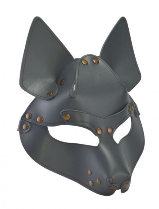 Серая маска Wolf с клепками - Sitabella - купить с доставкой в Петрозаводске