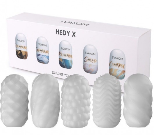 Набор из 5 мастурбаторов Hedy X5 Mixed - Svakom - в Петрозаводске купить с доставкой