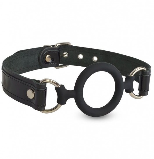 Силиконовый кляп-рамка на кожаных ремешках - Sitabella - купить с доставкой в Петрозаводске