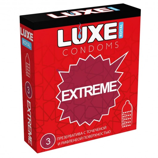 Текстурированные презервативы LUXE Royal Extreme - 3 шт. - Luxe - купить с доставкой в Петрозаводске