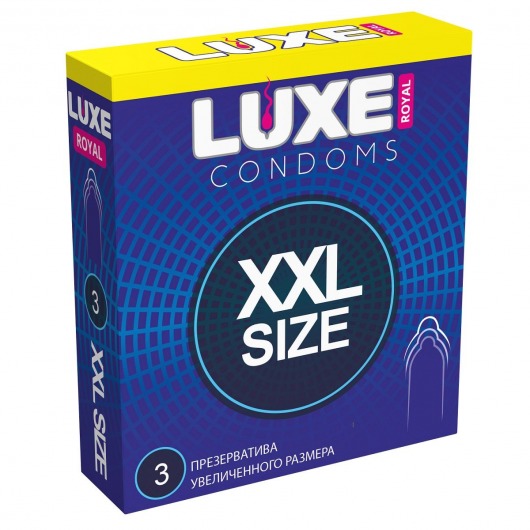 Презервативы увеличенного размера LUXE Royal XXL Size - 3 шт. - Luxe - купить с доставкой в Петрозаводске