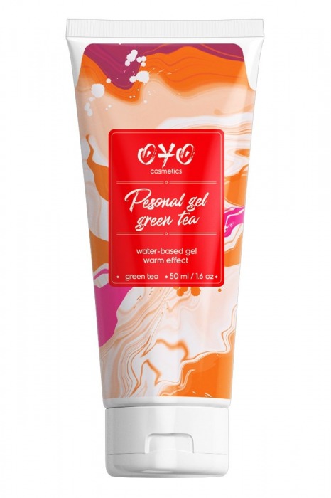 Интимная смазка на водной основе с согревающим эффектом OYO Personal Gel Green Tea - 50 мл. - OYO - купить с доставкой в Петрозаводске