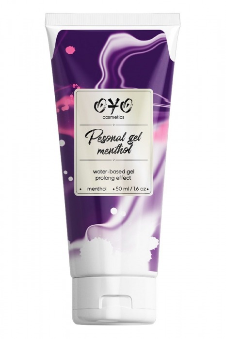 Интимная смазка на водной основе с пролонгирующим эффектом OYO Personal Gel Menthol - 50 мл. - OYO - купить с доставкой в Петрозаводске