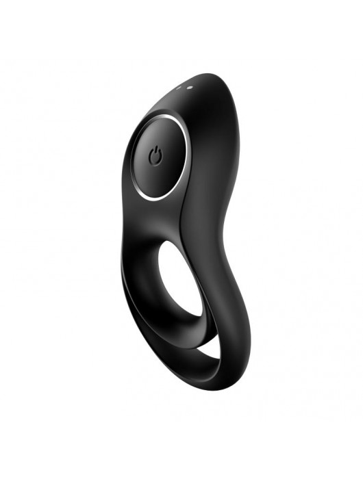 Черное эрекционное виброкольцо Legendary Duo - Satisfyer - в Петрозаводске купить с доставкой