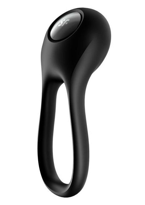 Черное эрекционное виброкольцо Majestic Duo - Satisfyer - в Петрозаводске купить с доставкой