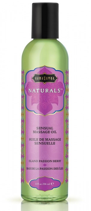 Массажное масло Naturals Island Passion Berry с ароматом тропических фруктов - 236 мл. - Kama Sutra - купить с доставкой в Петрозаводске