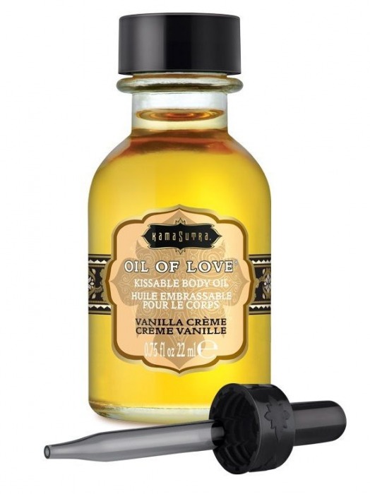Масло для ласк с ароматом ванили Oil of Love Vanilla Creme - 22 мл. - Kama Sutra - купить с доставкой в Петрозаводске
