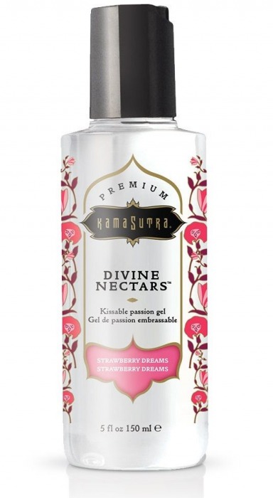 Гель-лубрикант на водной основе Divine Nectars Strawberry Dream с ароматом клубники - 150 мл. - Kama Sutra - купить с доставкой в Петрозаводске