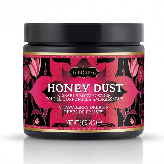 Пудра для тела Honey Dust Body Powder с ароматом клубники - 170 гр. - Kama Sutra - купить с доставкой в Петрозаводске