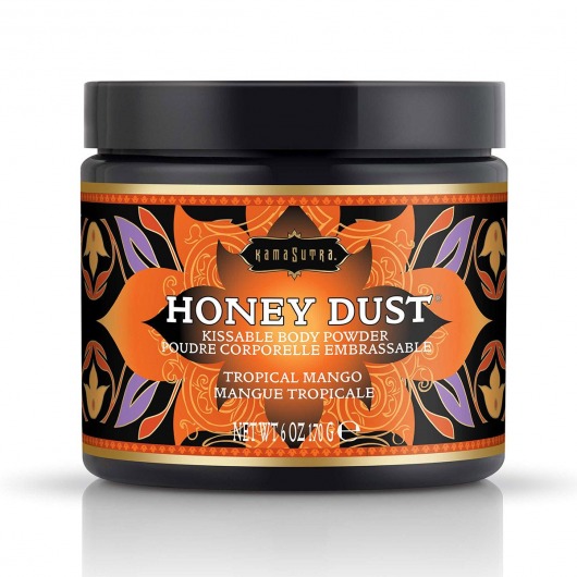 Пудра для тела Honey Dust Body Powder с ароматом манго - 170 гр. - Kama Sutra - купить с доставкой в Петрозаводске