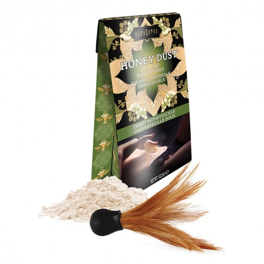 Пудра для тела Honey Dust Body Powder с ароматом жимолости - 28 гр. - Kama Sutra - купить с доставкой в Петрозаводске