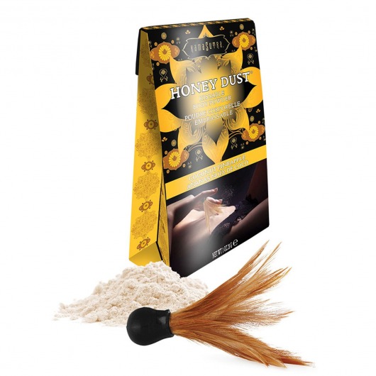 Пудра для тела Honey Dust Body Powder с ароматом кокоса и ананаса - 28 гр. - Kama Sutra - купить с доставкой в Петрозаводске