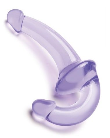 Фиолетовый безремневой страпон Strapless Strap-On - Lux Fetish - купить с доставкой в Петрозаводске