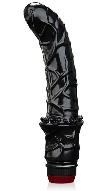 Черный вибромассажер простаты 6  Premium Prostate Massager - BlueLine - в Петрозаводске купить с доставкой