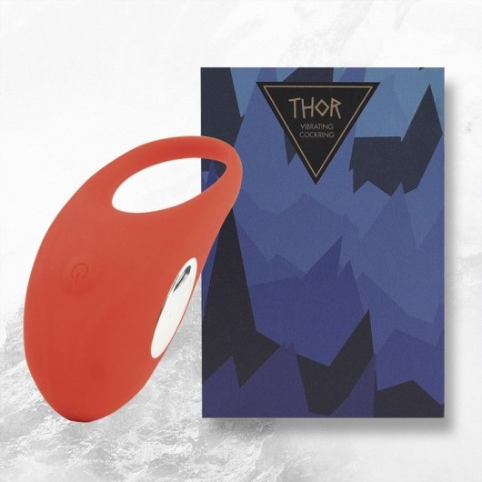 Красное кольцо с вибрацией Thor Cockring - FeelzToys - в Петрозаводске купить с доставкой