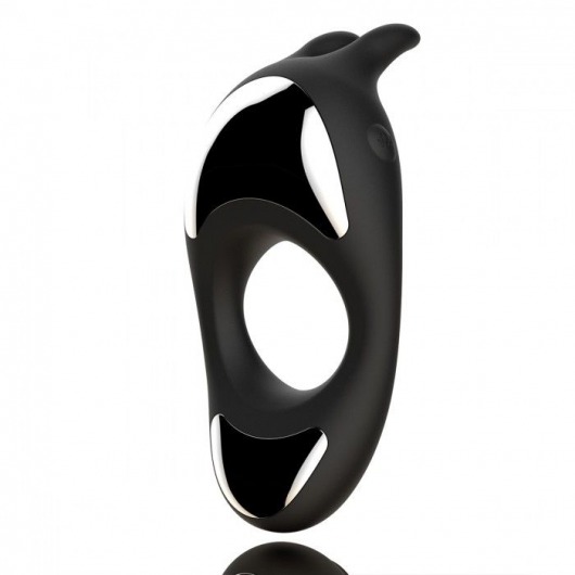Черное эрекционное кольцо с двумя моторами Zeus Dual Vibe Cock Ring - FeelzToys - в Петрозаводске купить с доставкой