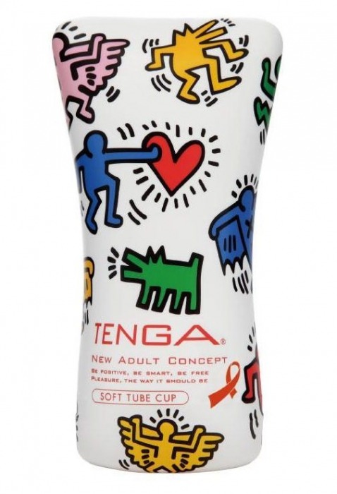 Мастурбатор-туба Keith Haring Soft Tube CUP - Tenga - в Петрозаводске купить с доставкой