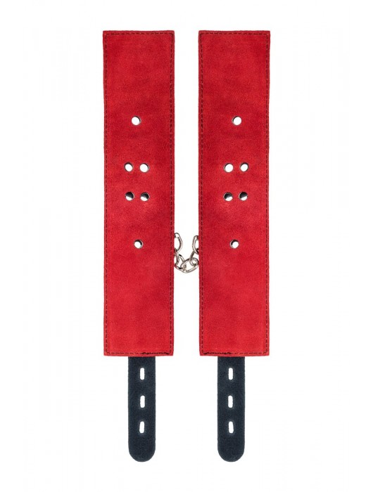 Красно-черные оковы на ноги из кожи - ToyFa - купить с доставкой в Петрозаводске