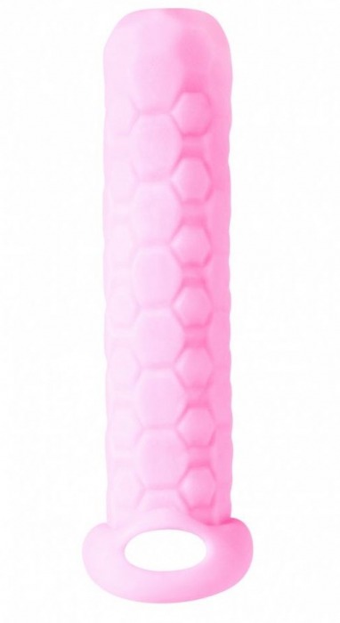 Розовый фаллоудлинитель Homme Long - 13,5 см. - Lola Games - в Петрозаводске купить с доставкой