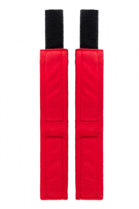 Красно-черные велюровые оковы Anonymo - ToyFa - купить с доставкой в Петрозаводске