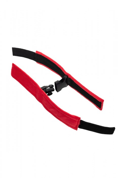 Красно-черные велюровые оковы Anonymo - ToyFa - купить с доставкой в Петрозаводске