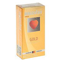 Презервативы Masculan Ultra Gold с золотым напылением и ароматом ванили - 10 шт. - Masculan - купить с доставкой в Петрозаводске