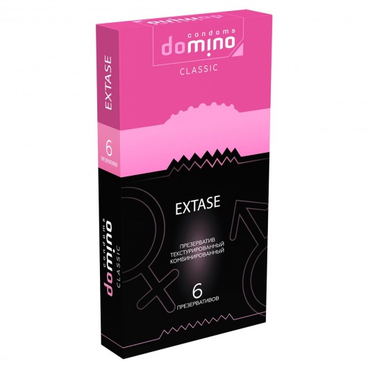 Презервативы с точками и рёбрышками DOMINO Classic Extase - 6 шт. - Domino - купить с доставкой в Петрозаводске