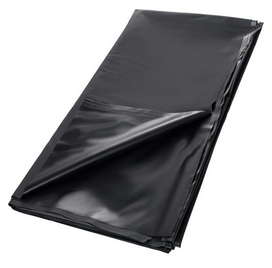 Черная простыня для секса из ПВХ - 220 х 200 см. - ToyFa - купить с доставкой в Петрозаводске