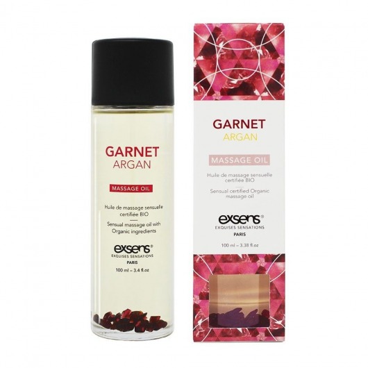Органическое массажное масло GARNET ARGAN - 100 мл. - Exsens - купить с доставкой в Петрозаводске