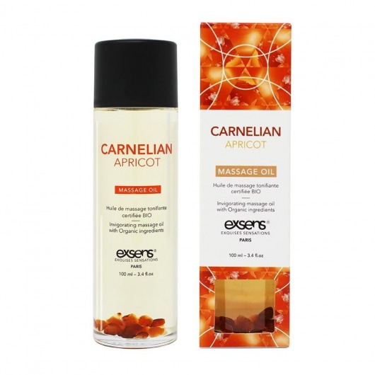 Органическое массажное масло CARNELIAN APRICOT - 100 мл. - Exsens - купить с доставкой в Петрозаводске