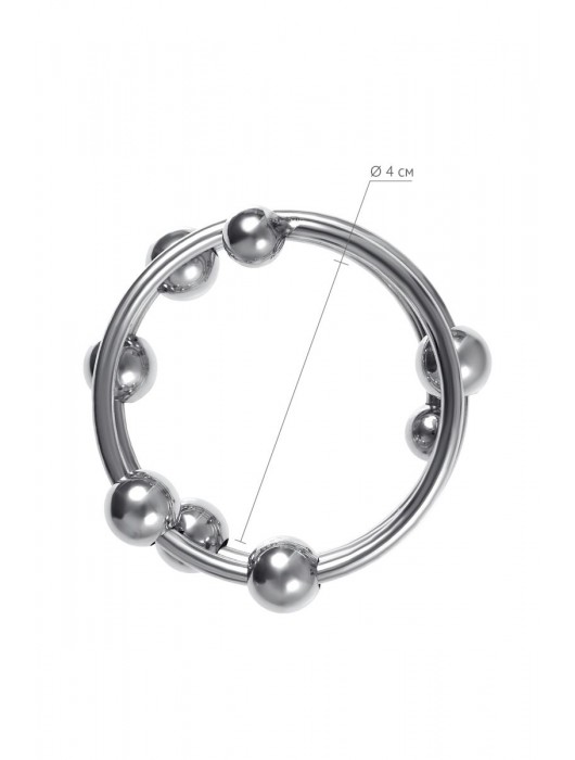 Большое металлическое кольцо под головку пениса - ToyFa - купить с доставкой в Петрозаводске