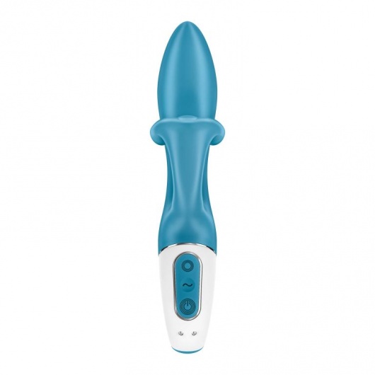 Бирюзовый вибратор-кролик Embrace Me - 21,2 см. - Satisfyer