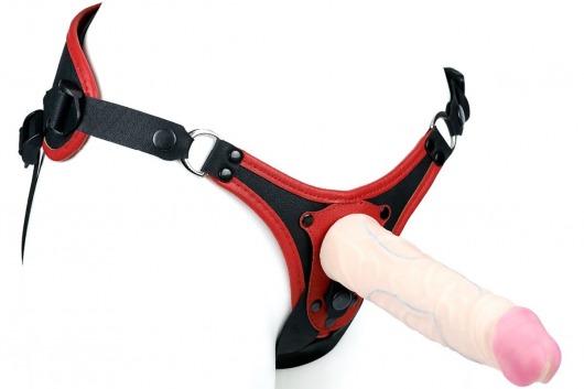 Пояс унисекс UNISEX Style с 2 насадками - LOVETOY (А-Полимер) - купить с доставкой в Петрозаводске