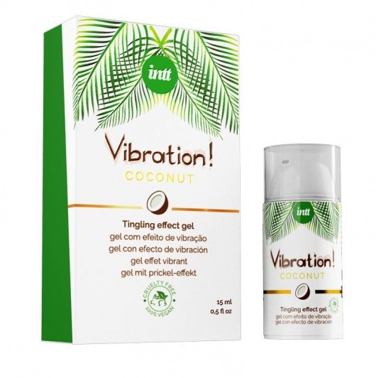 Возбуждающий гель с ароматом кокоса Vibration Coconut - 15 мл. - INTT - купить с доставкой в Петрозаводске