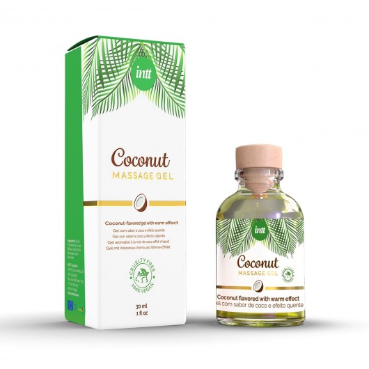 Массажный гель с ароматом кокоса Coconut - 30 мл. - INTT - купить с доставкой в Петрозаводске