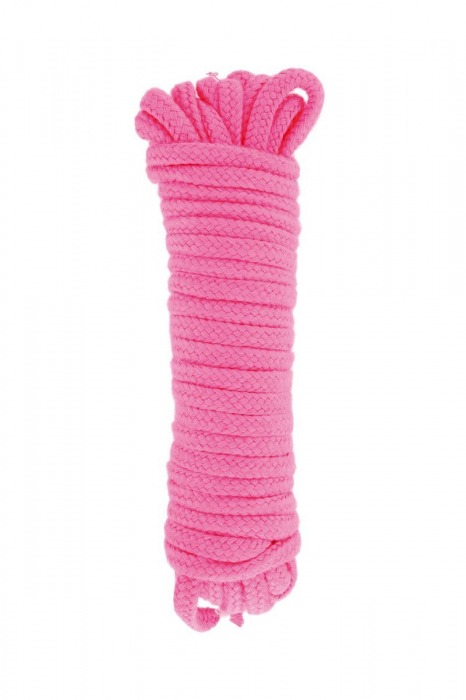 Розовая веревка для связывания Sweet Caress Rope - 10 метров - Sweet Caress - купить с доставкой в Петрозаводске