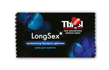Пролонгирующий крем LongSex в одноразовой упаковке - 1,5 гр. - Биоритм - купить с доставкой в Петрозаводске