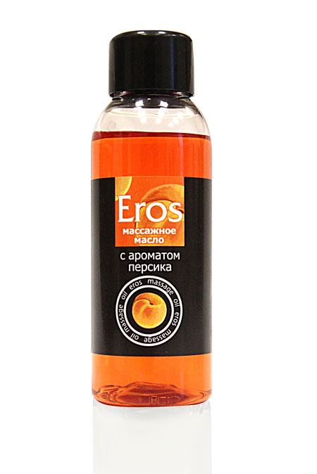 Массажное масло Eros exotic с ароматом персика - 50 мл. - Биоритм - купить с доставкой в Петрозаводске